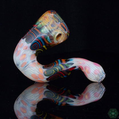 Chunk Glass Mini Sherlock – Easy-to-handle 3.25-inch glass pipe with a smooth and consistent draw, perfect for on-the-go use.