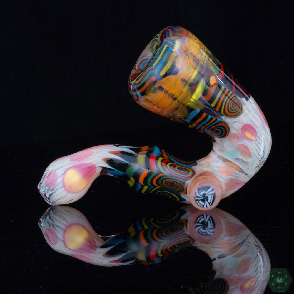 Chunk Glass Mini Sherlock – Compact 3.25-inch glass pipe designed for smooth hits and consistent airflow.