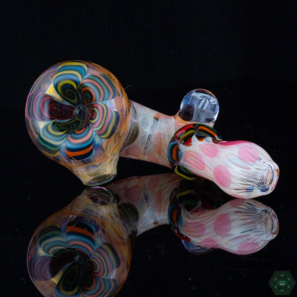 Chunk Glass Mini Sherlock – Fumed glass pipe with a unique color-changing effect for a visually striking and smooth experience.
