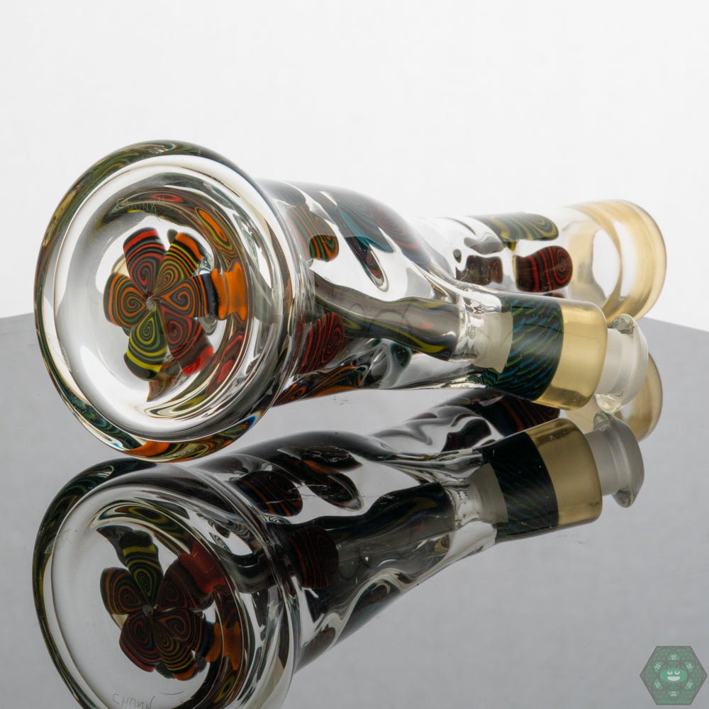 Chunk Glass Mini Tube (Serum) – Colorful Serum design with a 10mm female joint, offering precision and smooth hits for dab enthusiasts.