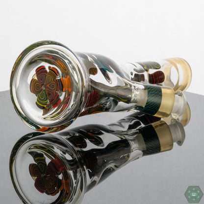 Chunk Glass Mini Tube (Serum) – Colorful Serum design with a 10mm female joint, offering precision and smooth hits for dab enthusiasts.