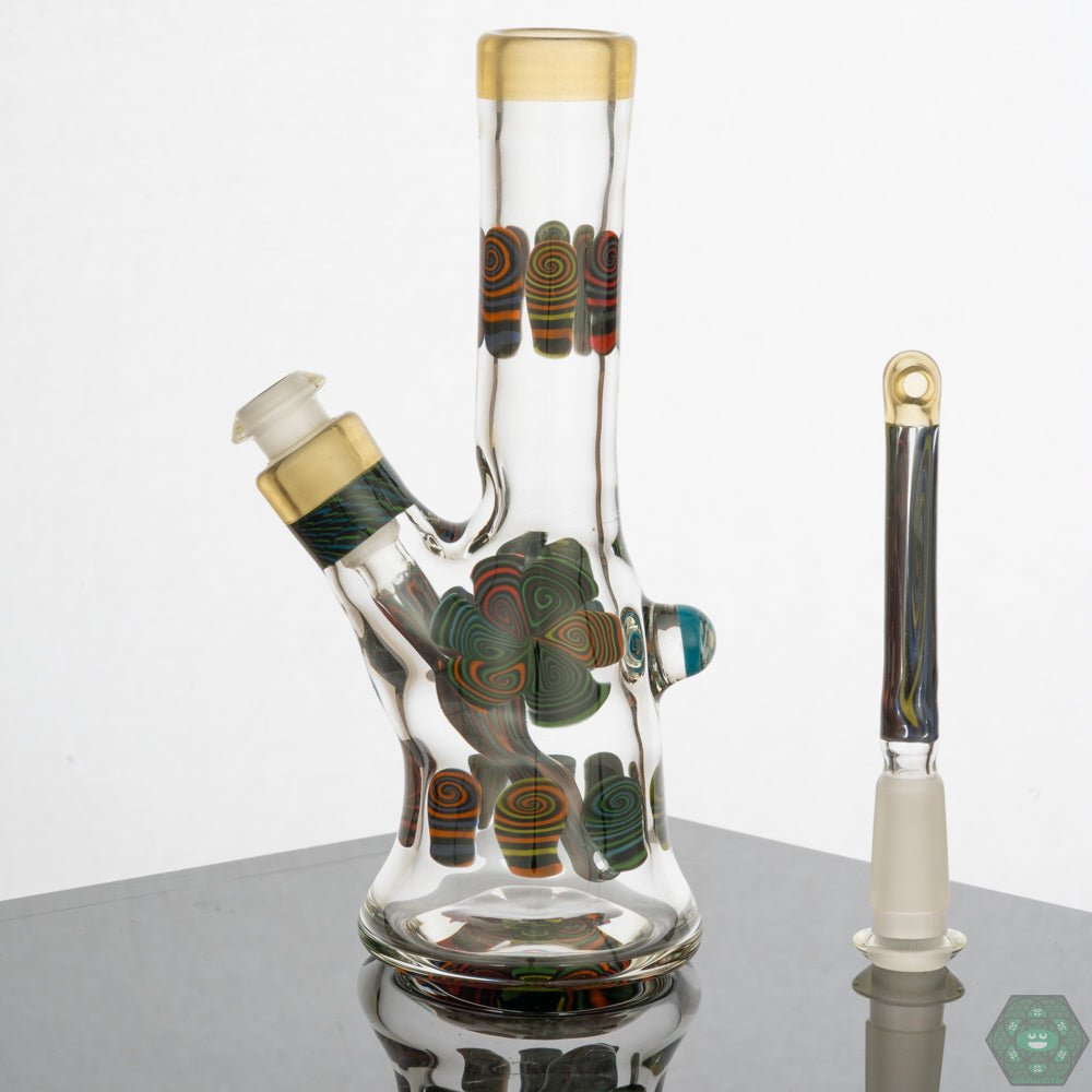 Chunk Glass Mini Tube (Serum) – Precision handcrafted 10mm dab rig with a removable two-hole downstem for smooth hits and easy use.