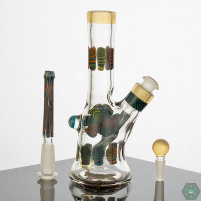 Chunk Glass Mini Tube (Serum) – Versatile dab rig featuring a matching plug and durable design for an enhanced smoking experience.

