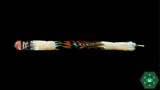 Chunk Glass Writing Pen, a unique handcrafted glass pen serving as both a functional writing tool and an art piece, ideal for collectors or anyone seeking a distinctive writing experience, combining practicality with the beauty of glass artistry.