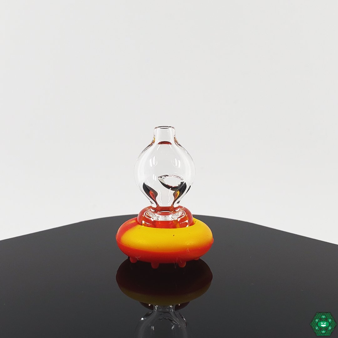 Clear Glass Carb Cap by Spacewalk – Precision airflow control for Puffco Peak customization.