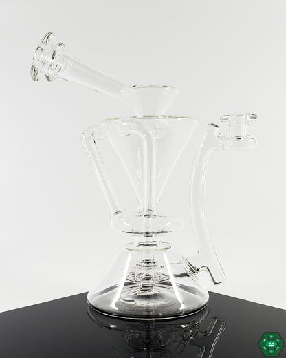 Clear Internal Recycler #3: The McGrew Glass Clear Internal Recycler, combining elegant design with smooth, filtered hits through its intricate internal recycling system, ideal for discerning glassware collectors.


