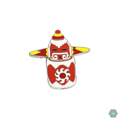 Clinton Kachina Pin, a native-inspired artistic collectible that honors indigenous artistry, perfect for cultural art collectors and enthusiasts.