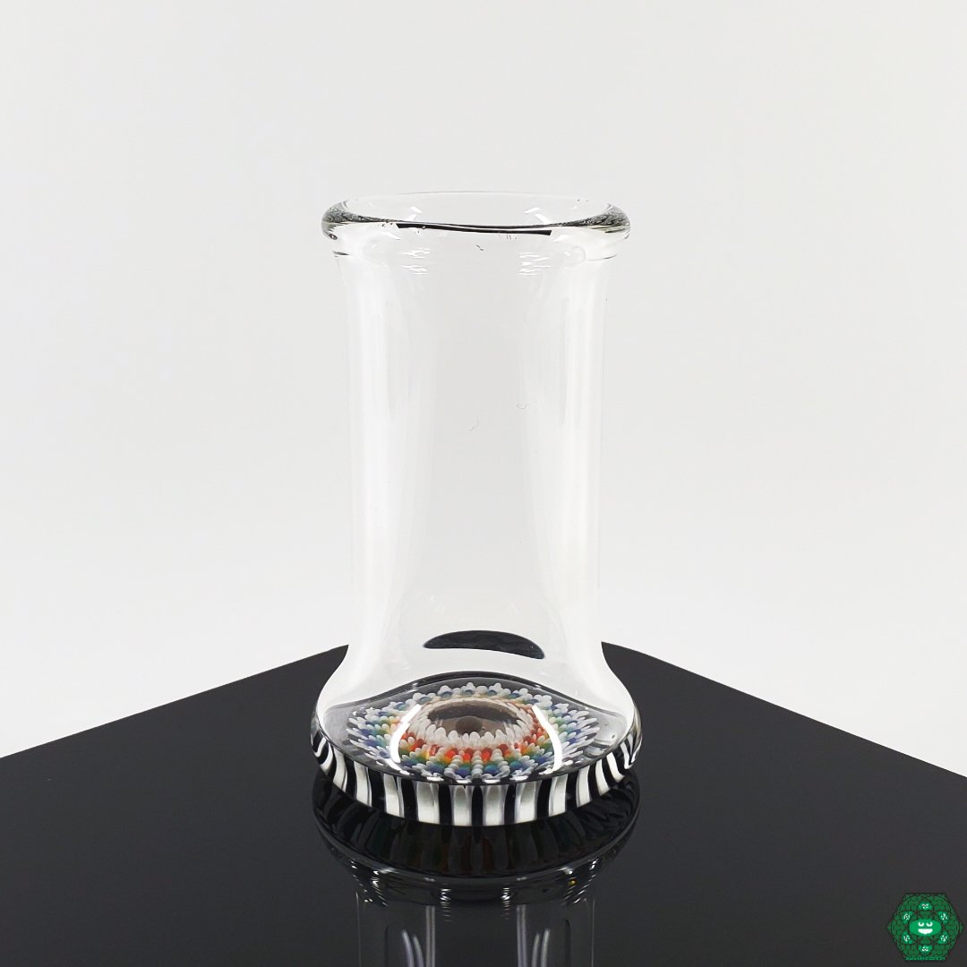 Collectible Shot Glass: The Steve H Dot Work Implosion Shot Glass is a perfect addition to any collection of handcrafted glassware.