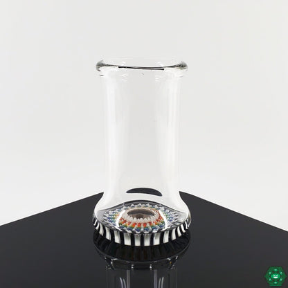 Collectible Shot Glass: The Steve H Dot Work Implosion Shot Glass is a perfect addition to any collection of handcrafted glassware.