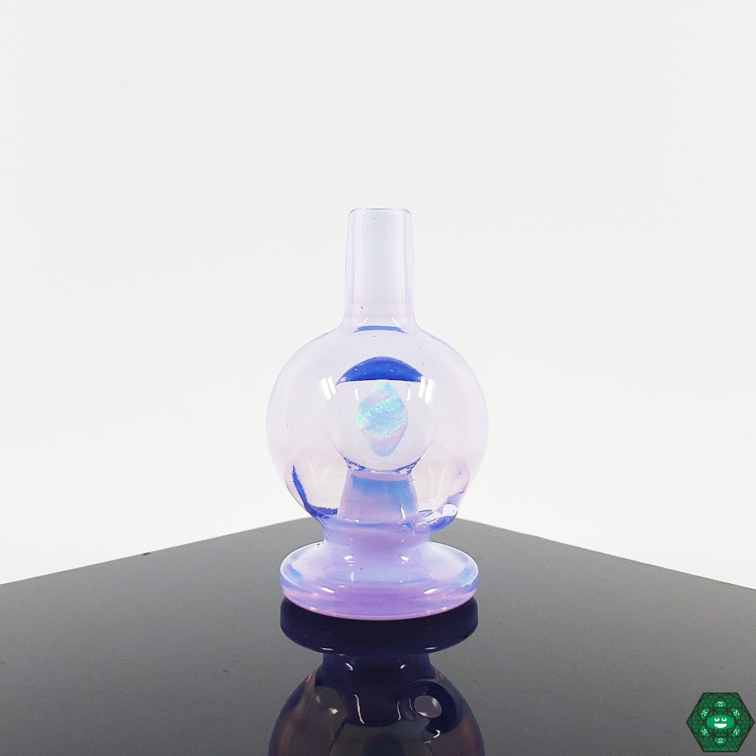 Colored Glass Bubble Caps: These bubble caps from Soup Glass are crafted from colored glass, offering both style and functionality.