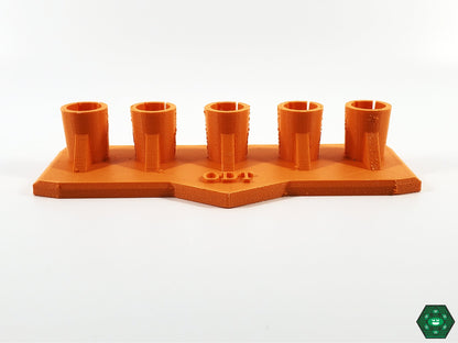 Compact Banger Stand: The ODT Multi Banger Stand offers a compact and space-saving solution for storing up to 14mm bangers.