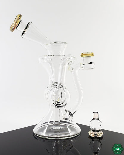  Brick Glass Internal Recycler #3, a high-performance dab rig with an advanced recycling system.