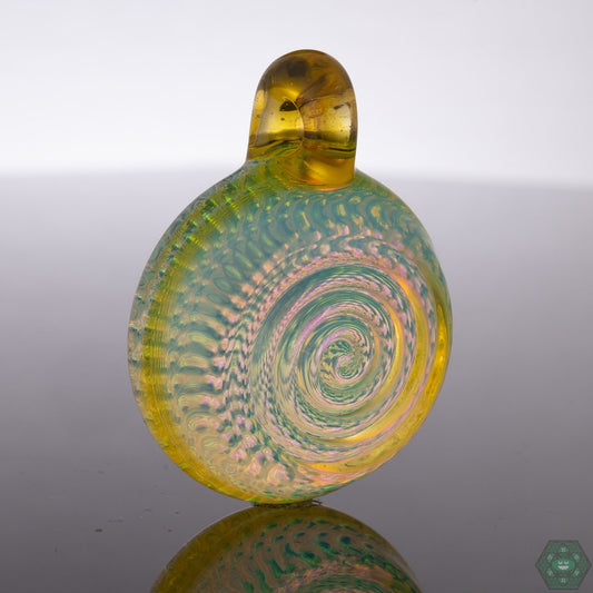 Cone 12 Flat Glass Spiral Mandala - OG Northstar Opaline & Terps - Cone 12 Flat Glass - HG