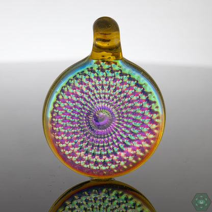 Cone 12 Flat Glass Spiral Mandala - OG Northstar Opaline & Terps - Cone 12 Flat Glass - HG