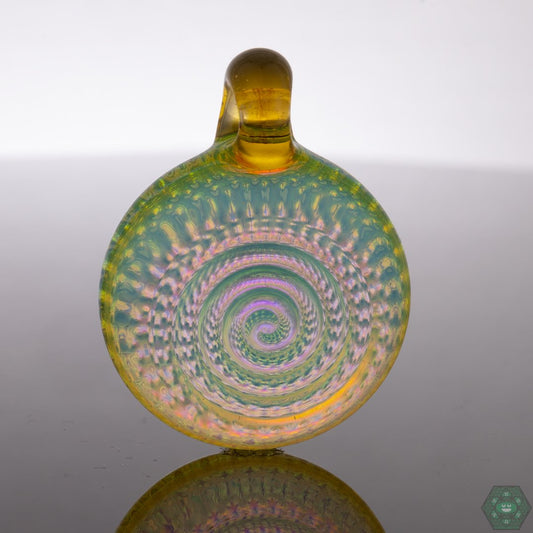 Cone 12 Flat Glass Spiral Mandala - OG Northstar Opaline & Terps - Cone 12 Flat Glass - HG