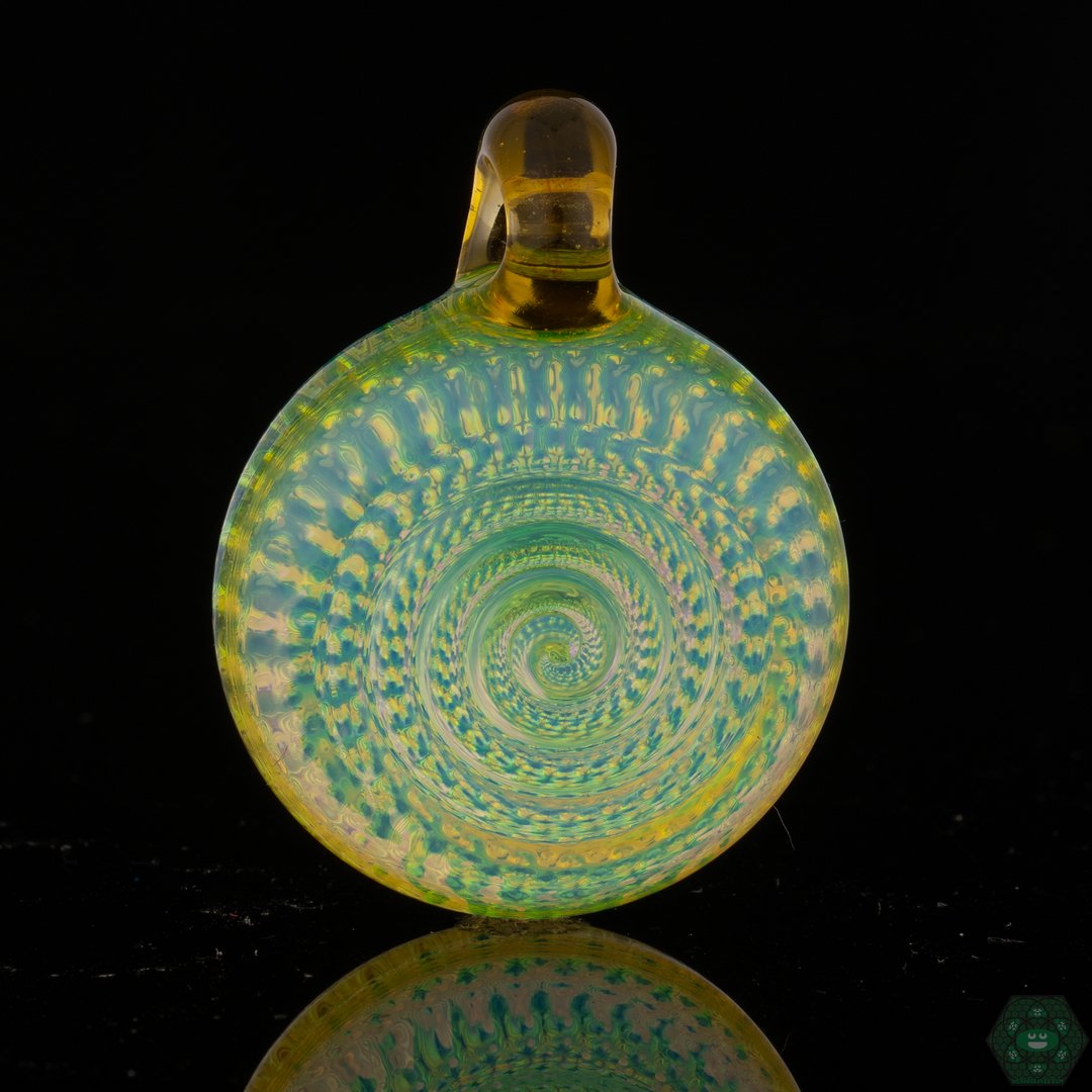 Cone 12 Flat Glass Spiral Mandala - OG Northstar Opaline & Terps - Cone 12 Flat Glass - HG