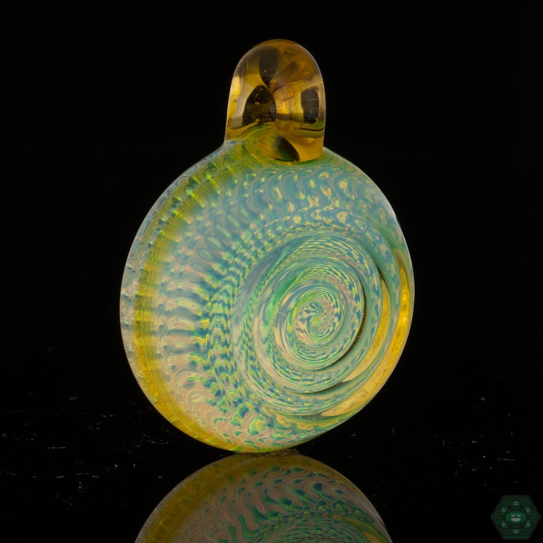 Cone 12 Flat Glass Spiral Mandala - OG Northstar Opaline & Terps - Cone 12 Flat Glass - HG
