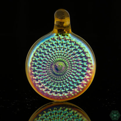 Cone 12 Flat Glass Spiral Mandala - OG Northstar Opaline & Terps - Cone 12 Flat Glass - HG