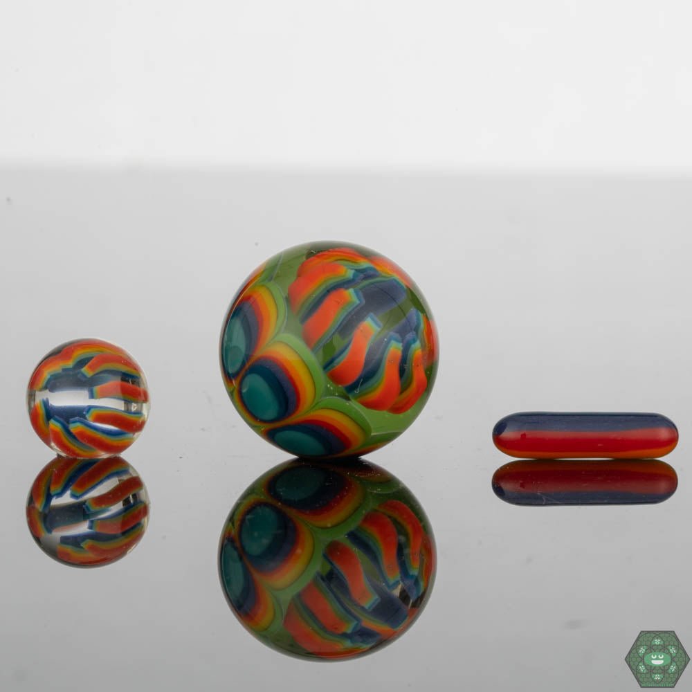 Crowman Crothers Dotstack Slurper Sets – Durable accessories with vibrant dotstack designs to elevate your dab rig style.