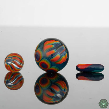 Crowman Crothers Dotstack Slurper Sets – Intricate glass designs with vibrant colors to elevate your dab rig collection.