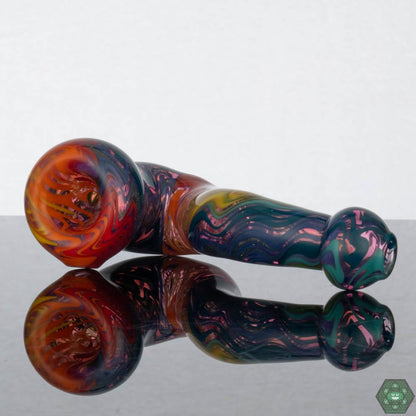 Crowman Crothers Rewig Sherlock Pipe – Unique, handcrafted glass Sherlock pipe combining functionality and visual appeal.