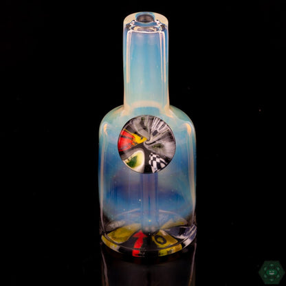 Crunkelstein Glass Tiny Tubes, compact art glass designed for smooth sessions, sleek and portable, ideal for on-the-go use, delivering clean hits, artful craftsmanship and functional performance.
