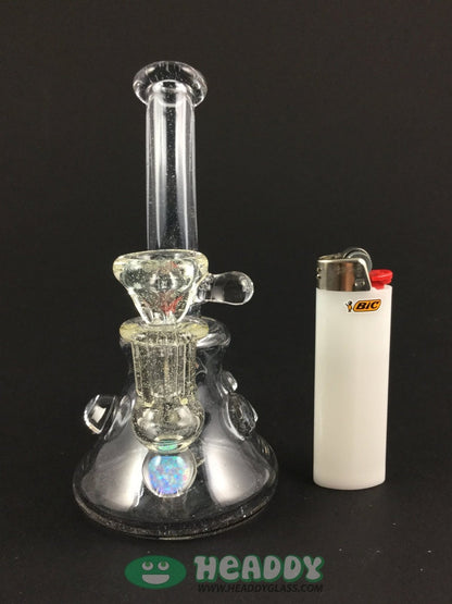 Crux Glass Minitube #4, a compact and portable glass piece, ideal for both home and on-the-go use.