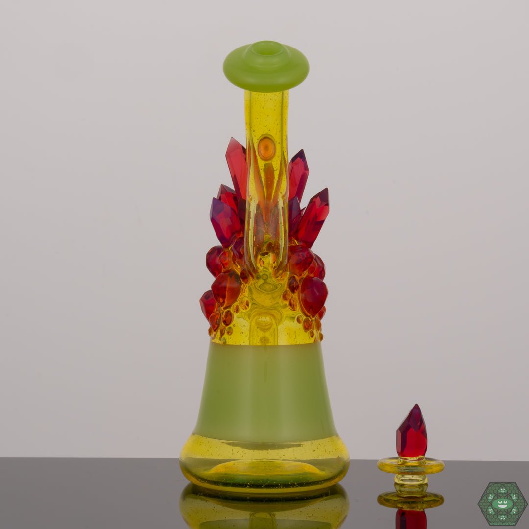 Crystal Encalmo Jammer: This piece from Northern Glass Works showcases the refined crystal encalmo technique, creating a visually stunning and unique design.