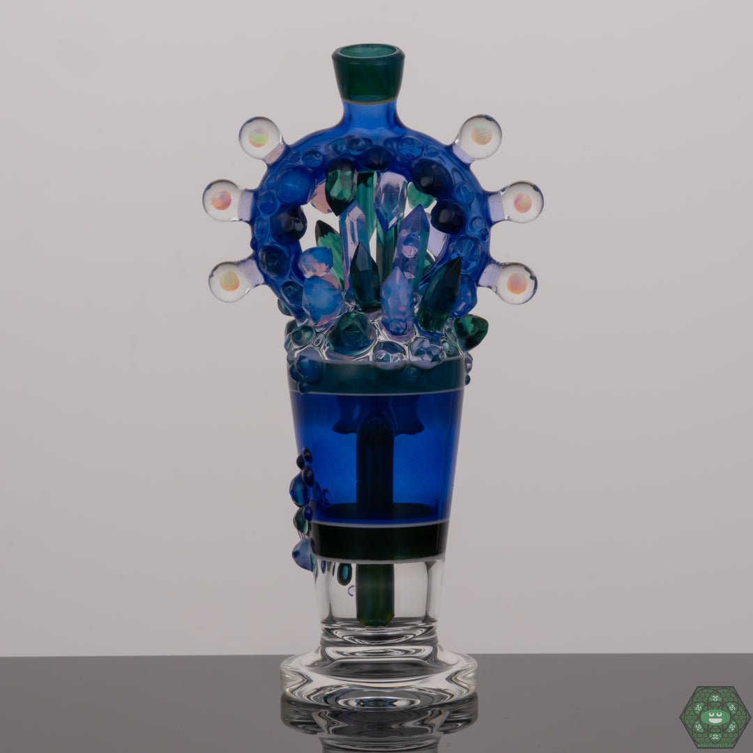 Crystal Mini Tube with 10mm Joint: The Northern Waters x Stephan Peirce Crystal Mini Tube features a 10mm female joint at a 90-degree angle.