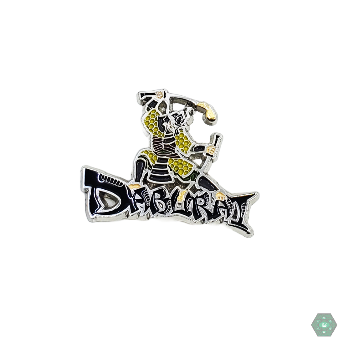 Daburai Hat Pin, a unique blend of dab culture and samurai style, offering an artistic touch to any outfit or collection