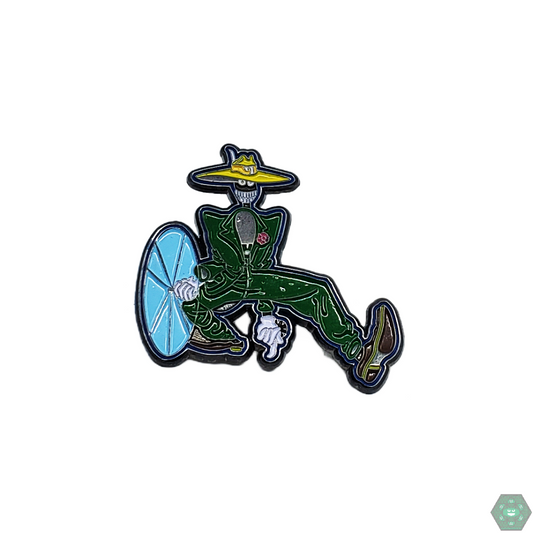 Dancing Man Hat Pin with detailed design, a must-have collectible for music fans and perfect for hats, jackets, or display