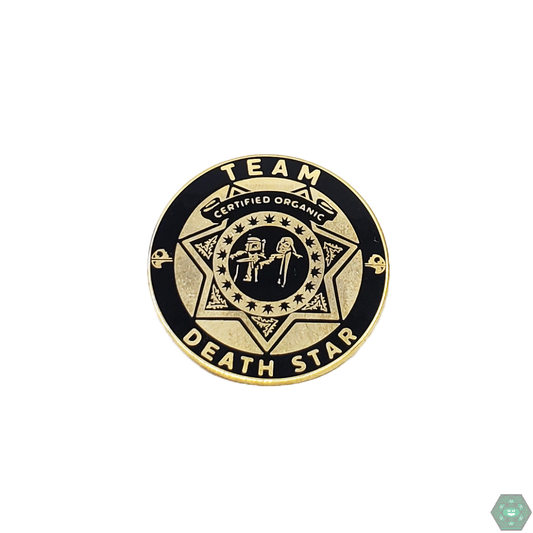 Death Star Hat Pin, a collectible sci-fi enamel pin showcasing your love for space themes and galactic adventures