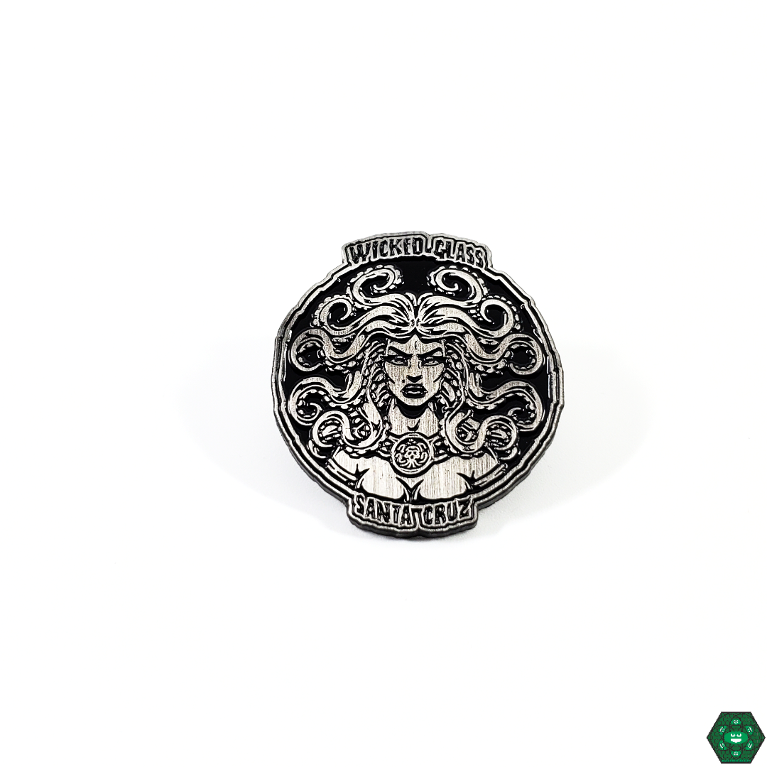Wicked Glass x Santa Cruz Collaboration Pin - Unique Glass Art and Streetwear Style