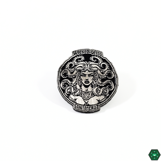 Wicked Glass x Santa Cruz Collaboration Pin - Unique Glass Art and Streetwear Style