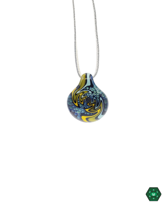 Wig Wag Pendy - Colorful Handmade Glass Pendant