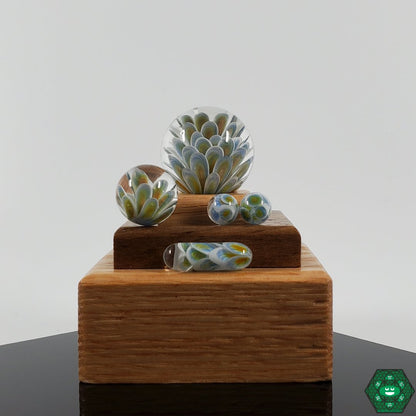 Divleli Glass Slurper Set with a custom terp marble, engineered for optimal heat distribution