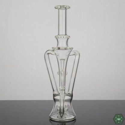 Dual Uptake Dab Rig: The Prophecy Glass Recycler #9 features a dual uptake design for smooth and continuous hits.