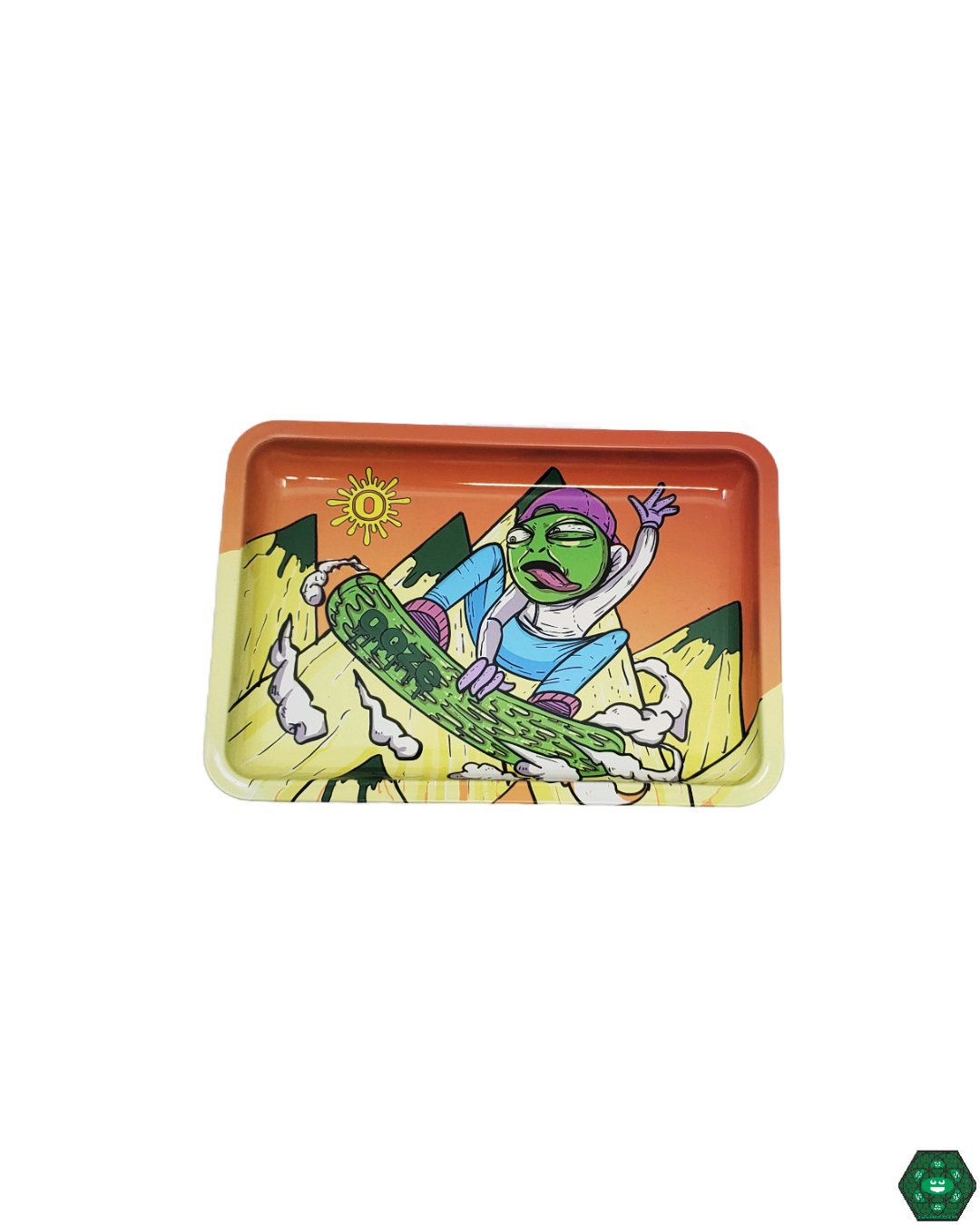 Durable Compact Rolling Tray: The Ooze Small Rolling Tray is designed for durability and portability, making it a reliable tool for herb preparation wherever you are.