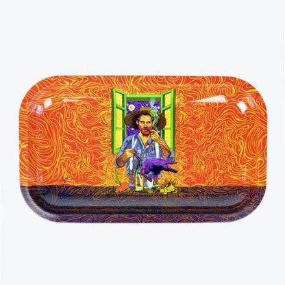 Durable Rolling Tray: Built to last, the V Syndicate medium rolling tray offers a sturdy surface for consistent use.