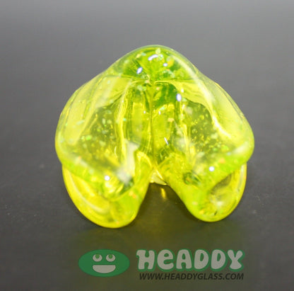 Dux Glass half life opal tech fortune cookie pendant - @DuxGlass - HG