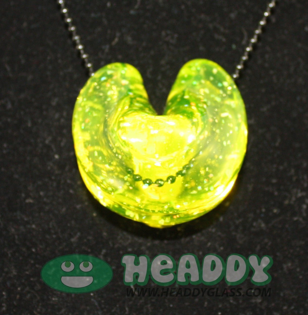 Dux Glass half life opal tech fortune cookie pendant - @DuxGlass - HG