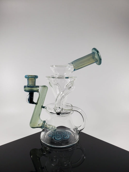 E Box - Blue Slyme Recycler - @Eboxglassart - HG