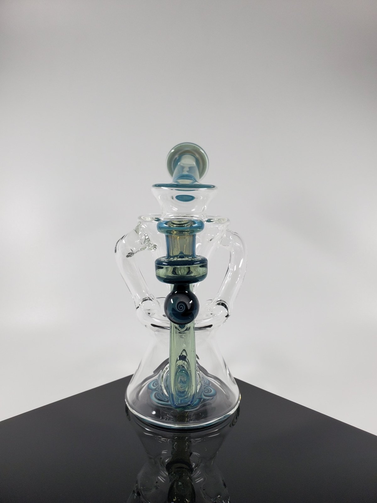 E Box - Blue Slyme Recycler - @Eboxglassart - HG