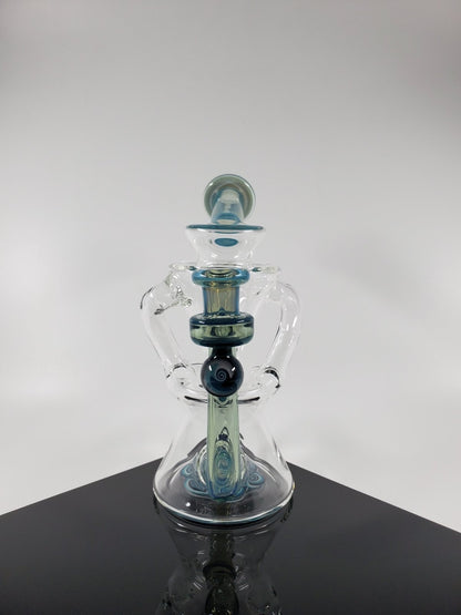 E Box - Blue Slyme Recycler - @Eboxglassart - HG