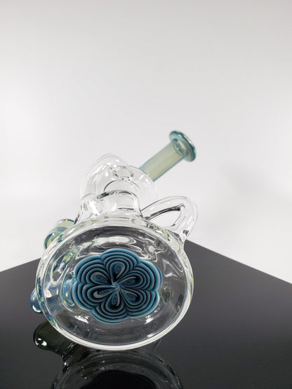 E Box - Blue Slyme Recycler - @Eboxglassart - HG