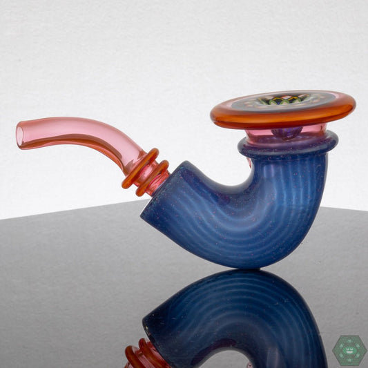Elegant Freeek Glass Sherlock Pipe featuring a classic curved design, crafted for smooth draws and a timeless smoking experience.