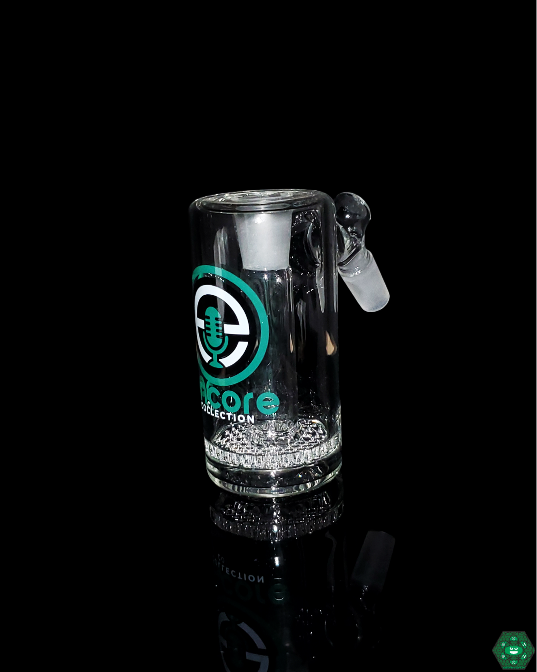  Encore Glass 50mm Honeycomb Ash Catcher featuring honeycomb percolation for smooth, even airflow and enhanced filtration, keeping your glass clean and hits smooth.