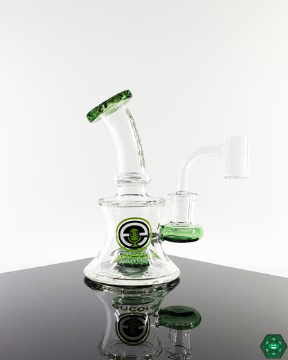 Encore Glass Baby Classic Banger Hanger, a 5-inch compact rig with a 14mm female joint for easy accessory compatibility.