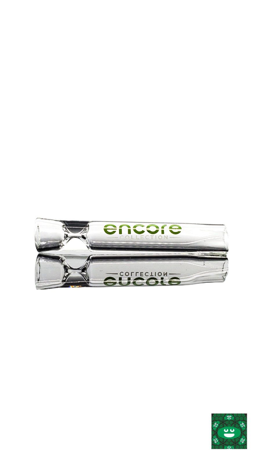  Encore Glass Flatmouth Onie, a compact and durable glass pipe featuring an ergonomic flatmouth design for smooth, effortless draws.