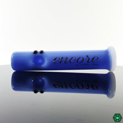 Encore Glass Steam Roller Pipe, a compact and portable 5-inch glass pipe for convenient, powerful smoking sessions.

